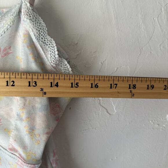 Jessica Simpson Tank Top Y2k XL Pink Yellow Floral Lace Trim Camisole‎ - Picture 7 of 8